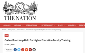 Online bootcamp held for higher education faculty training