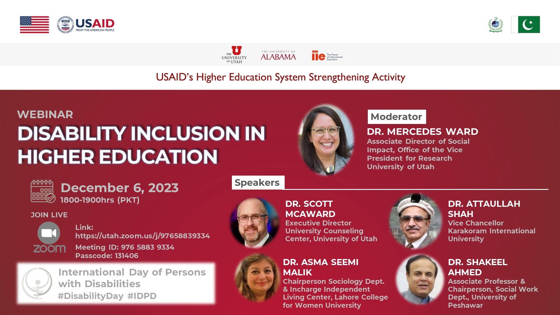 Webinar on Disability Inclusion in Higher Education